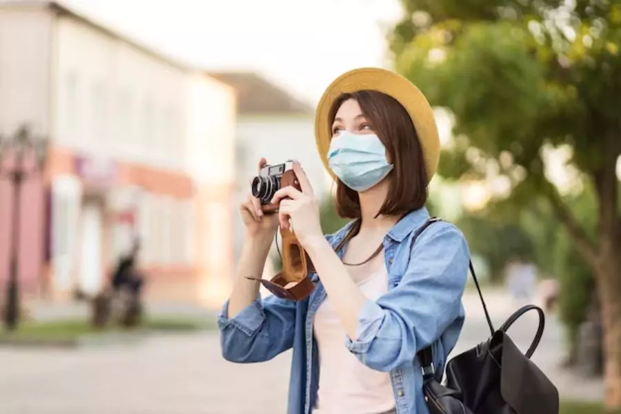 maschera da viaggio